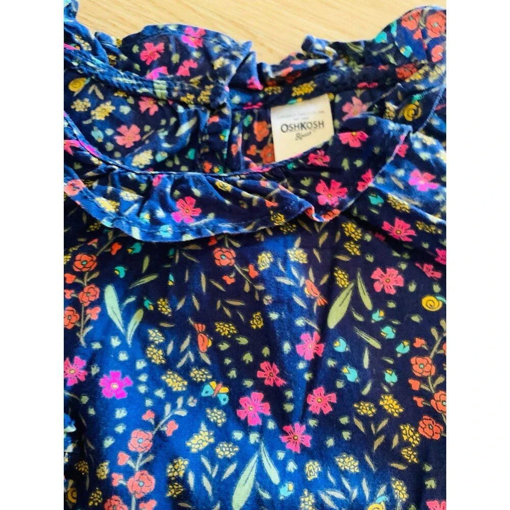 OSH KOSH ruffle onesie liberty 18M